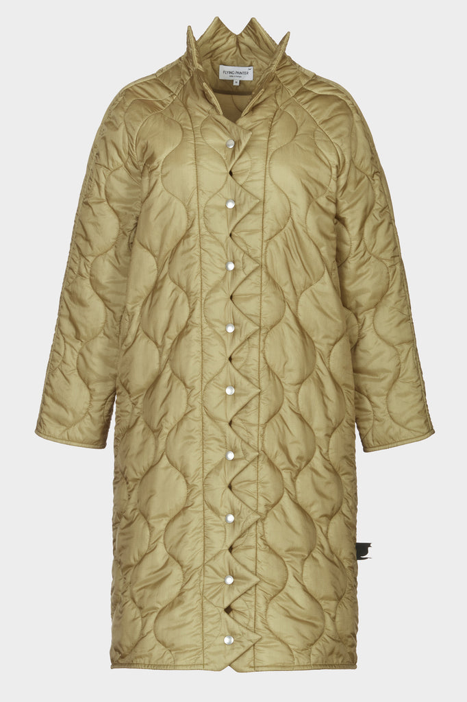 Dragon teeth quilted coat