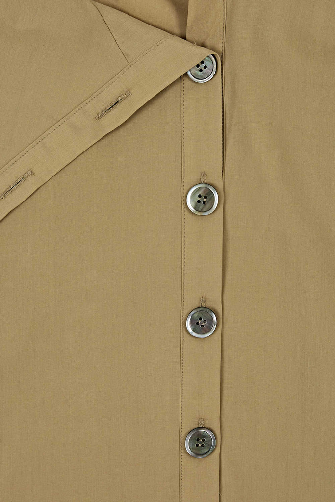 Two way blouse with shells (Beige)