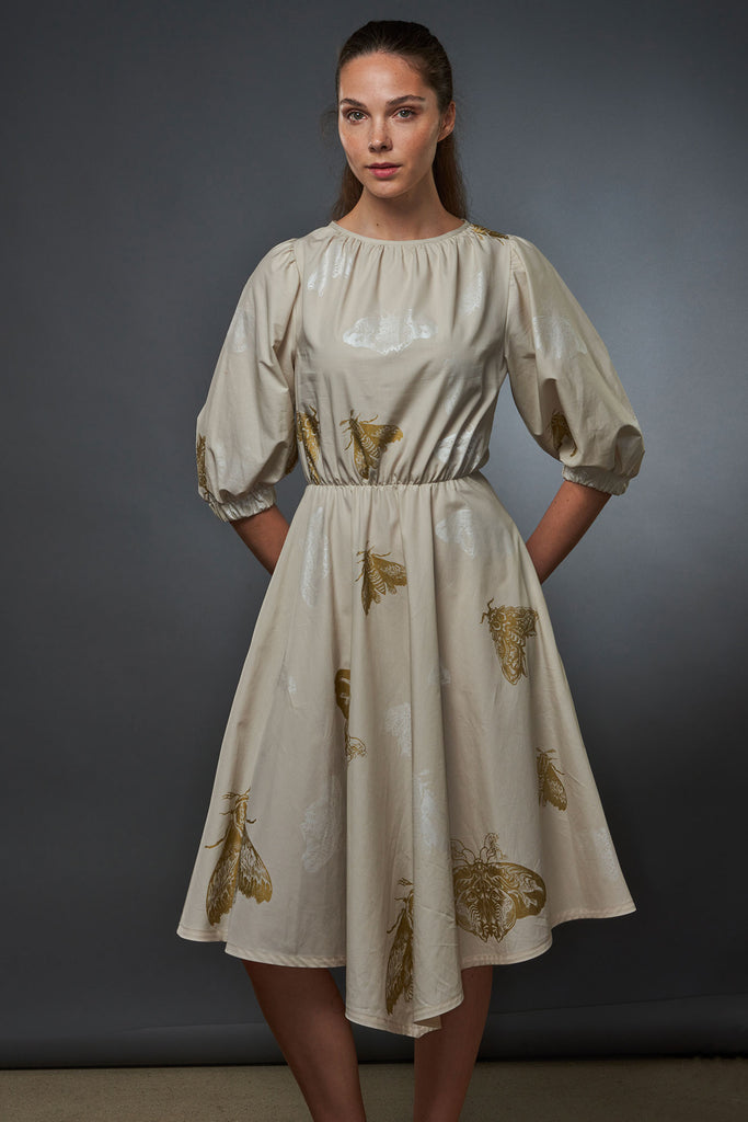 Beige Dress Moths
