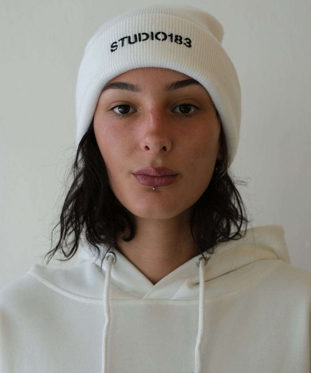 S183 Danke! Beanie- White - Studio183
