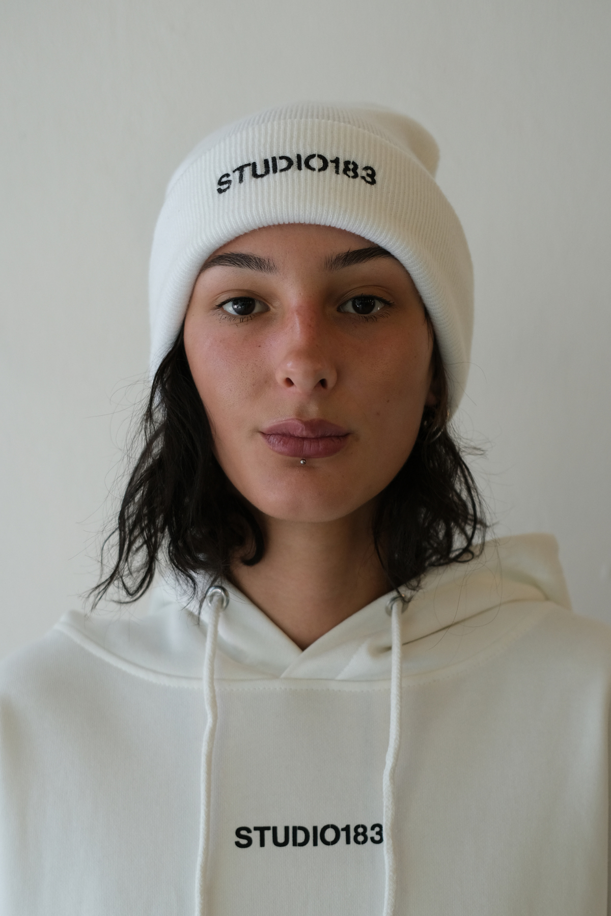 S183 Danke! Beanie- White - Studio183