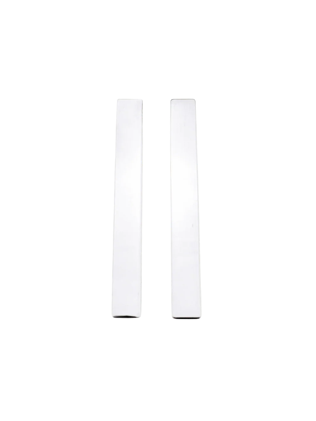 Straight Line Earrings Brass
