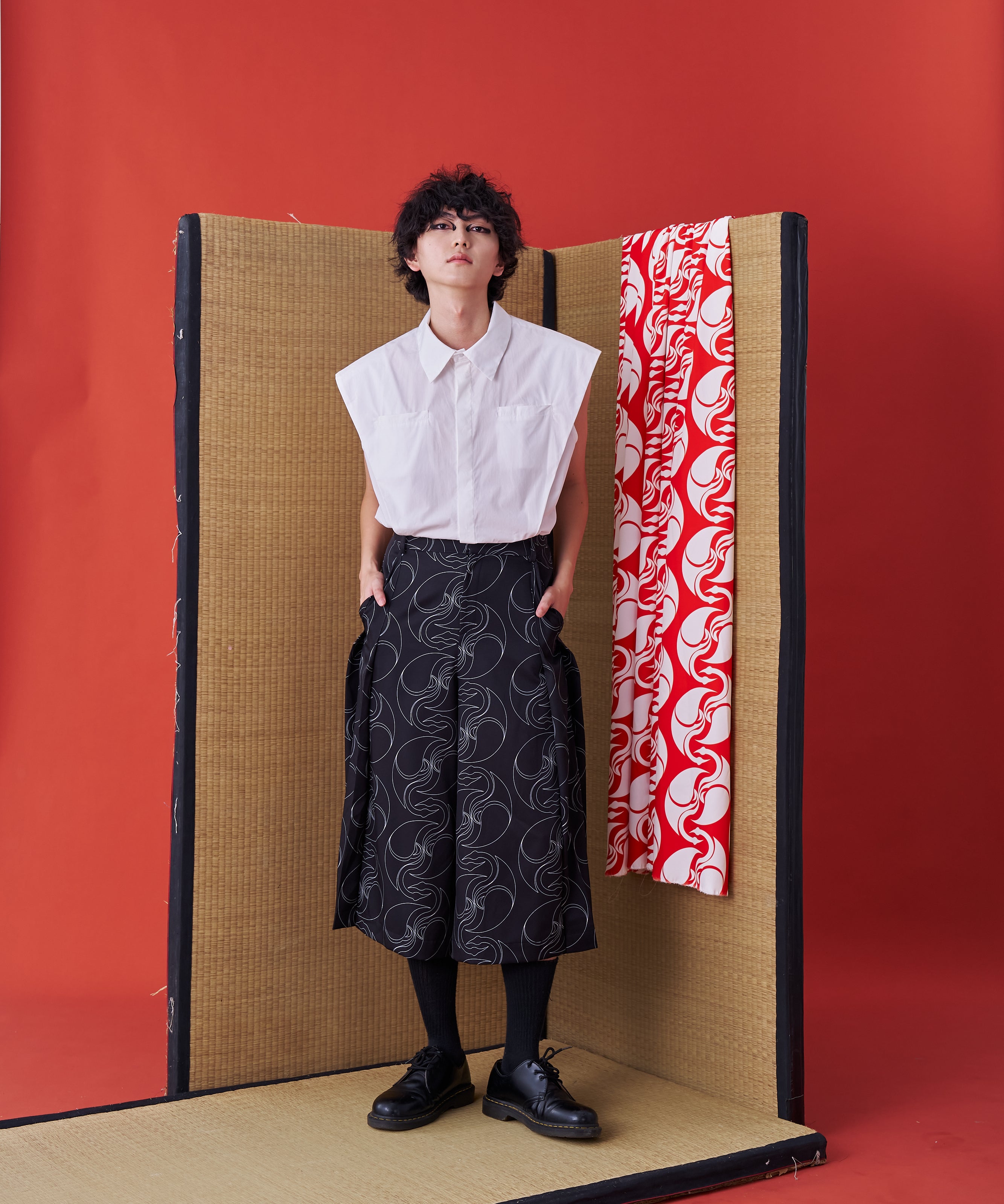 Japanese Hakama-style Deconstructed Wide Shorts - Studio183