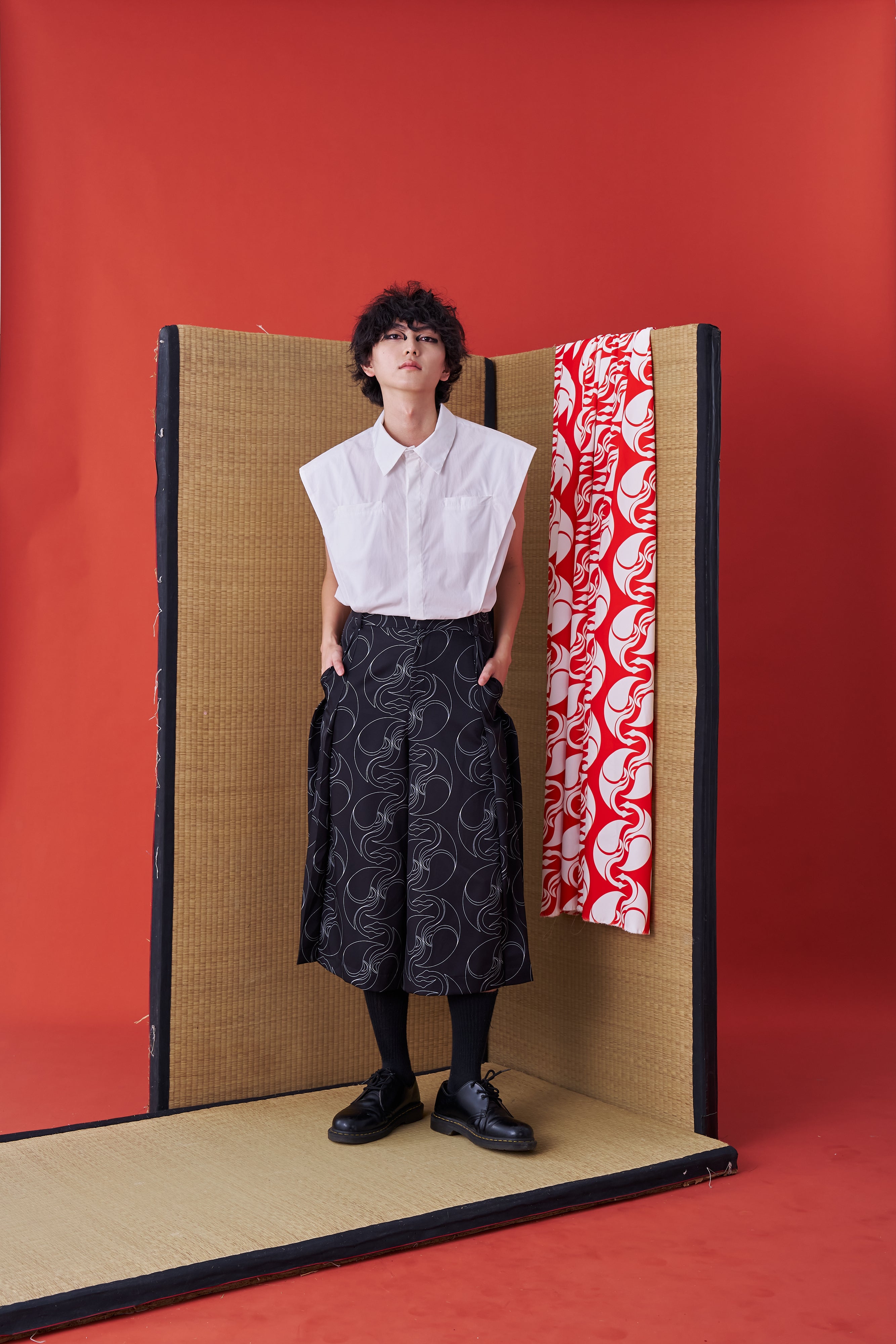 Japanese Hakama-style Deconstructed Wide Shorts - Studio183