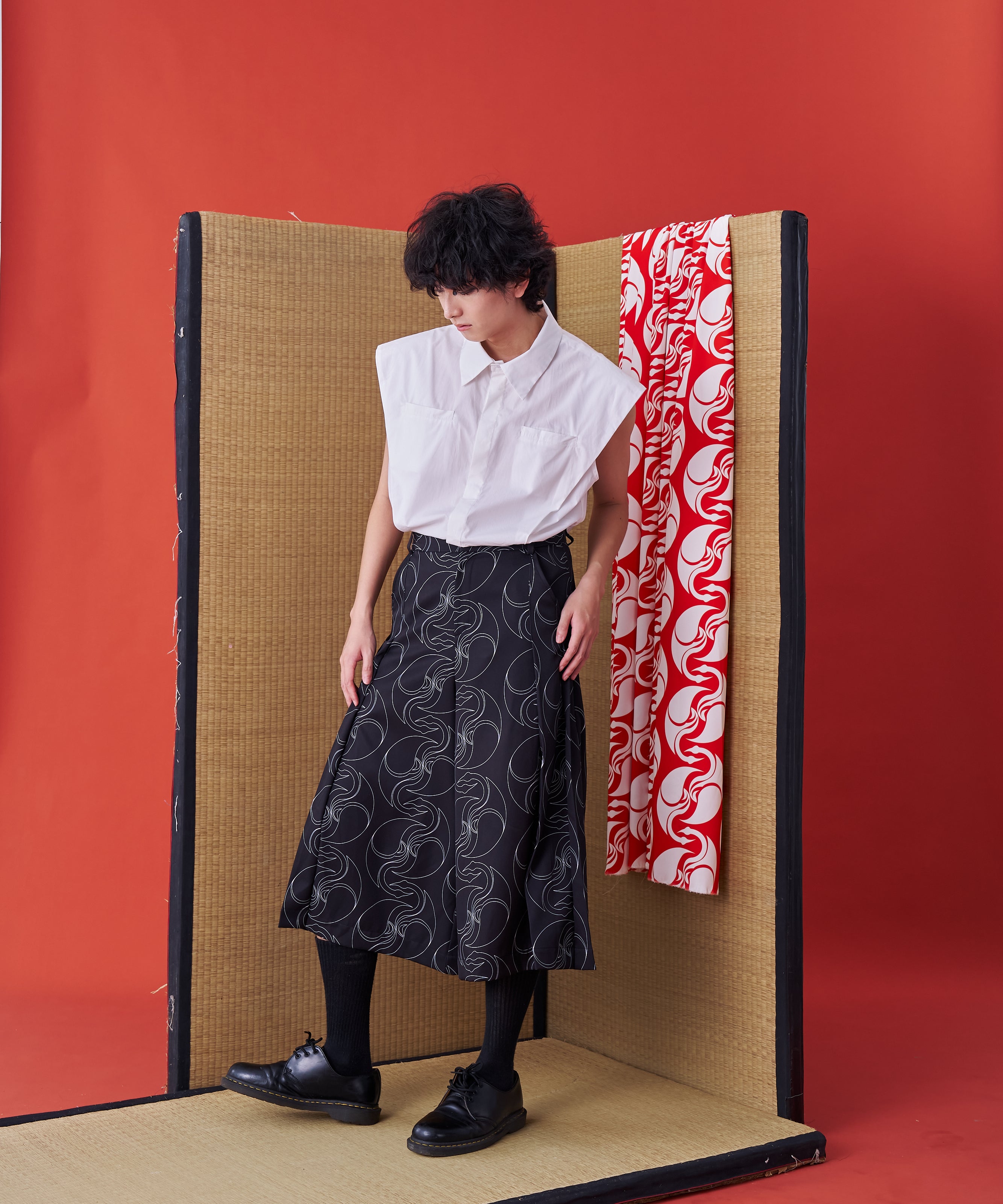 Japanese Hakama-style Deconstructed Wide Shorts - Studio183