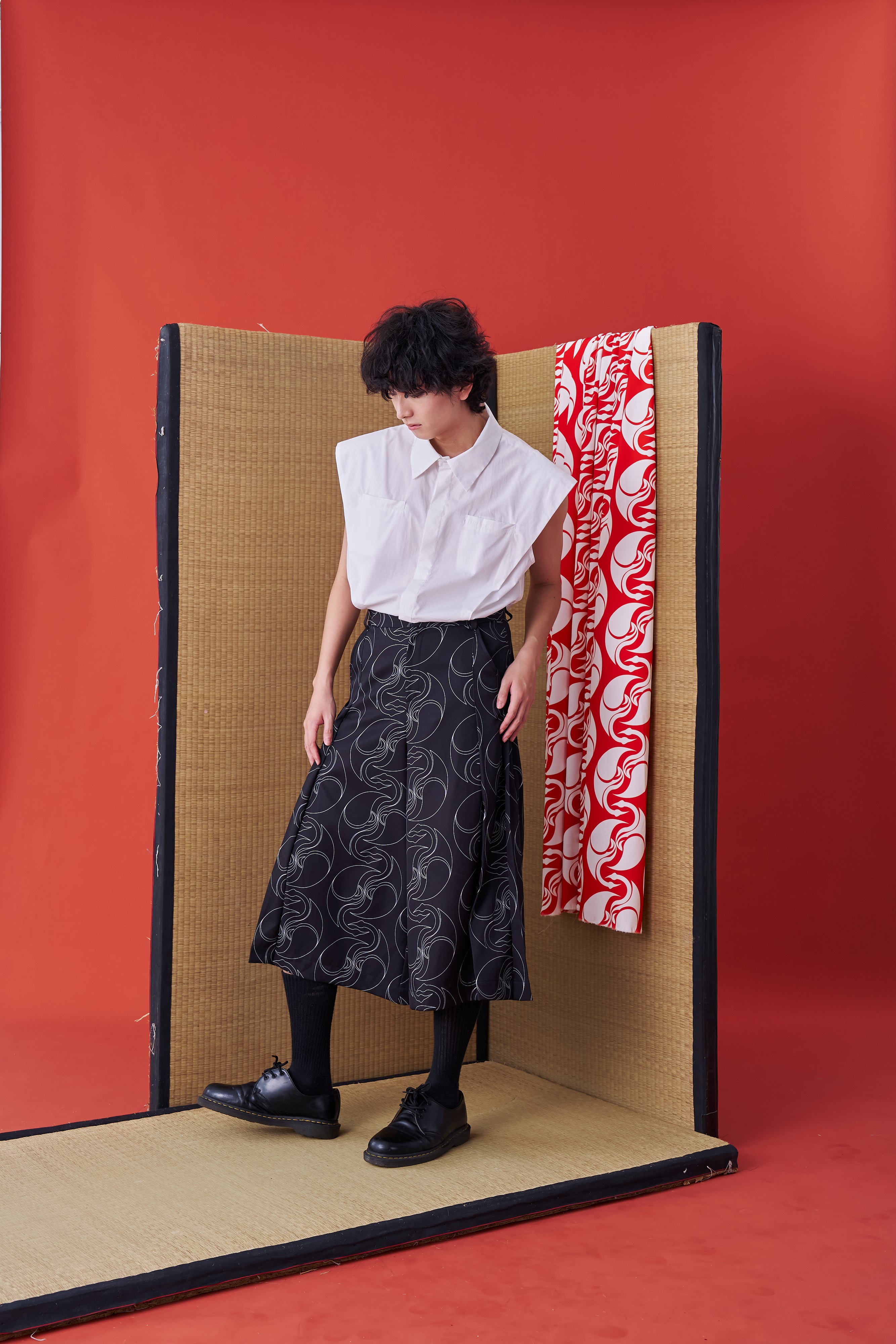 Japanese Hakama-style Deconstructed Wide Shorts - Studio183