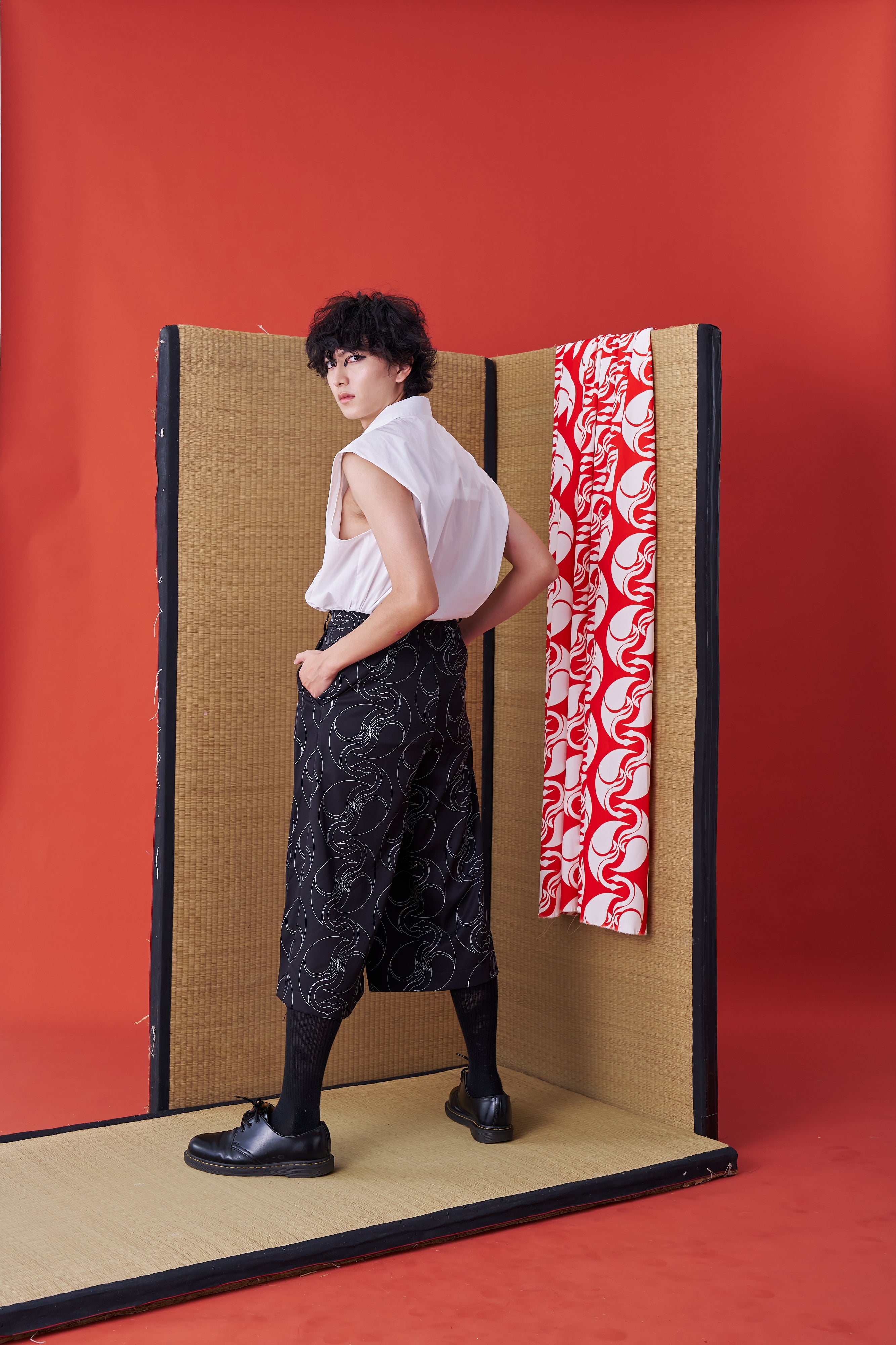 Japanese Hakama-style Deconstructed Wide Shorts - Studio183