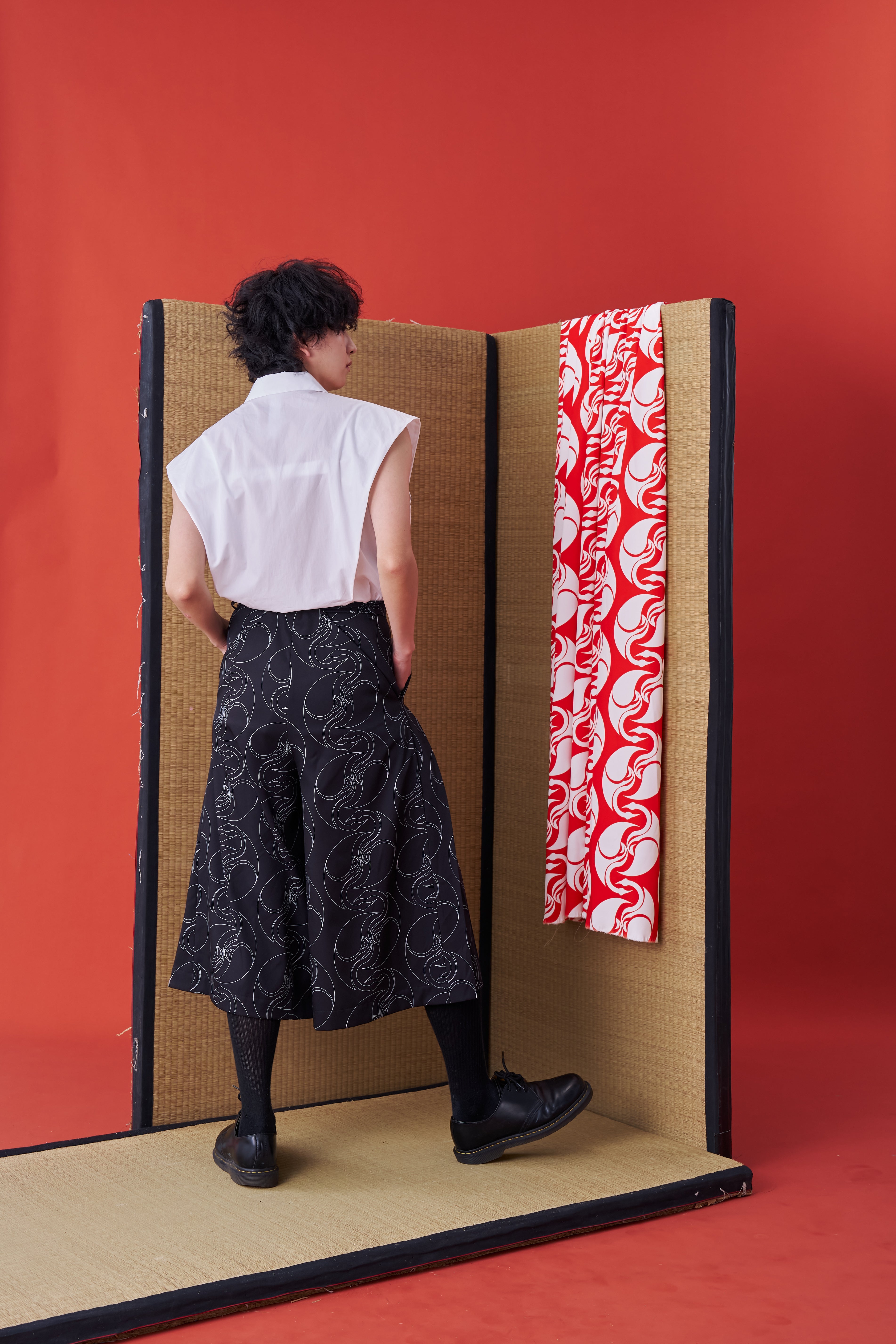 Japanese Hakama-style Deconstructed Wide Shorts - Studio183