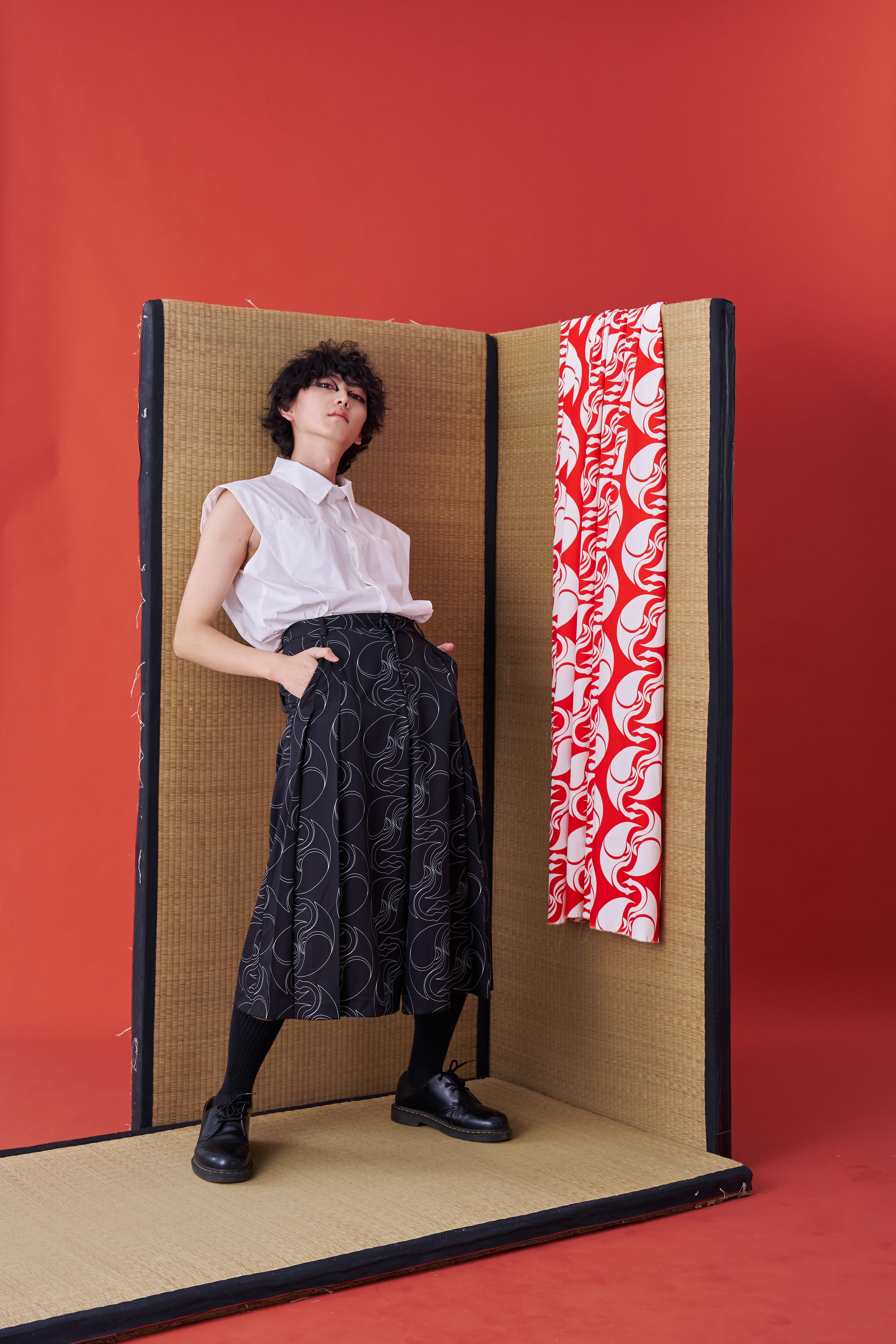 Japanese Hakama-style Deconstructed Wide Shorts - Studio183