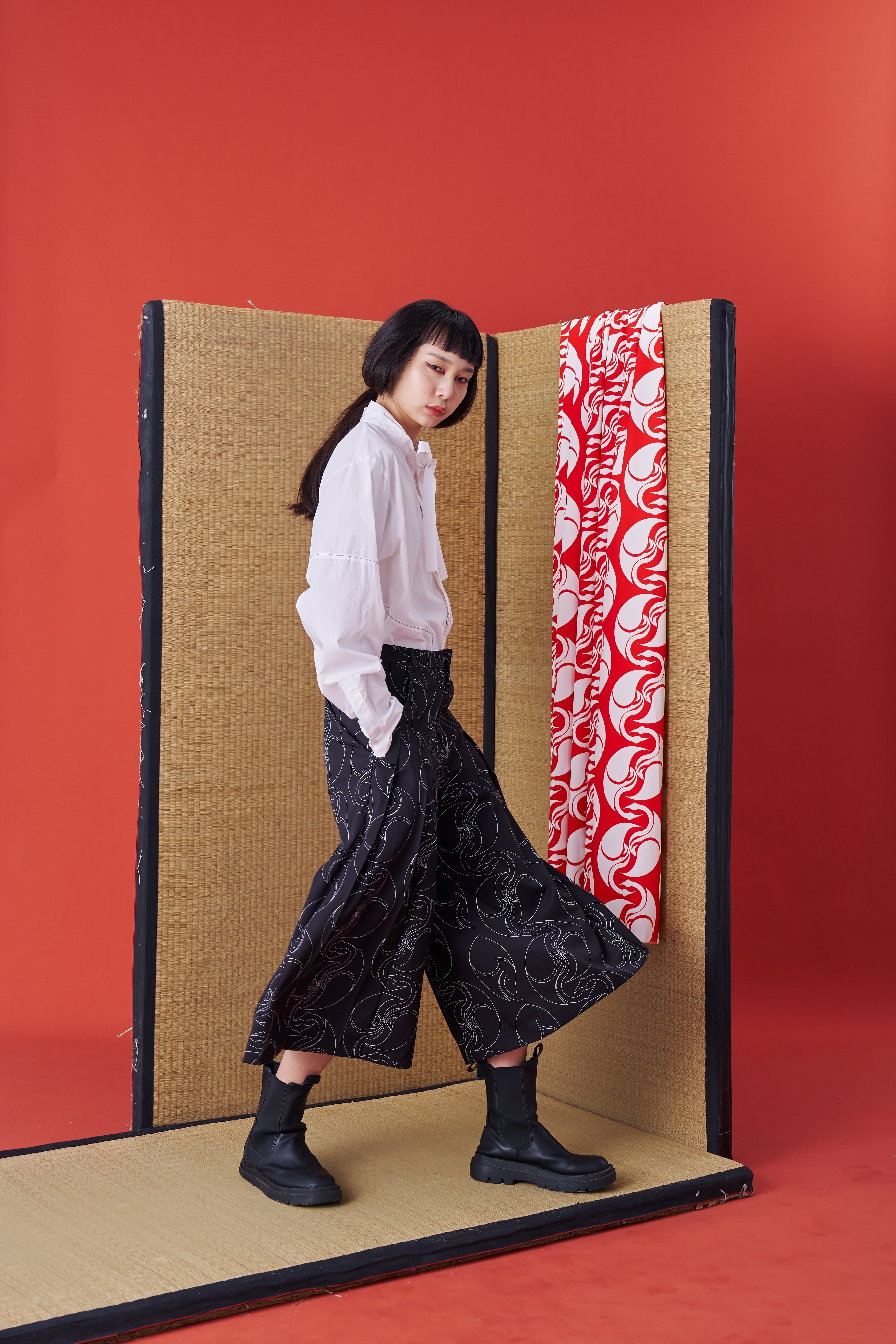 Japanese Hakama-style Deconstructed Wide Shorts - Studio183