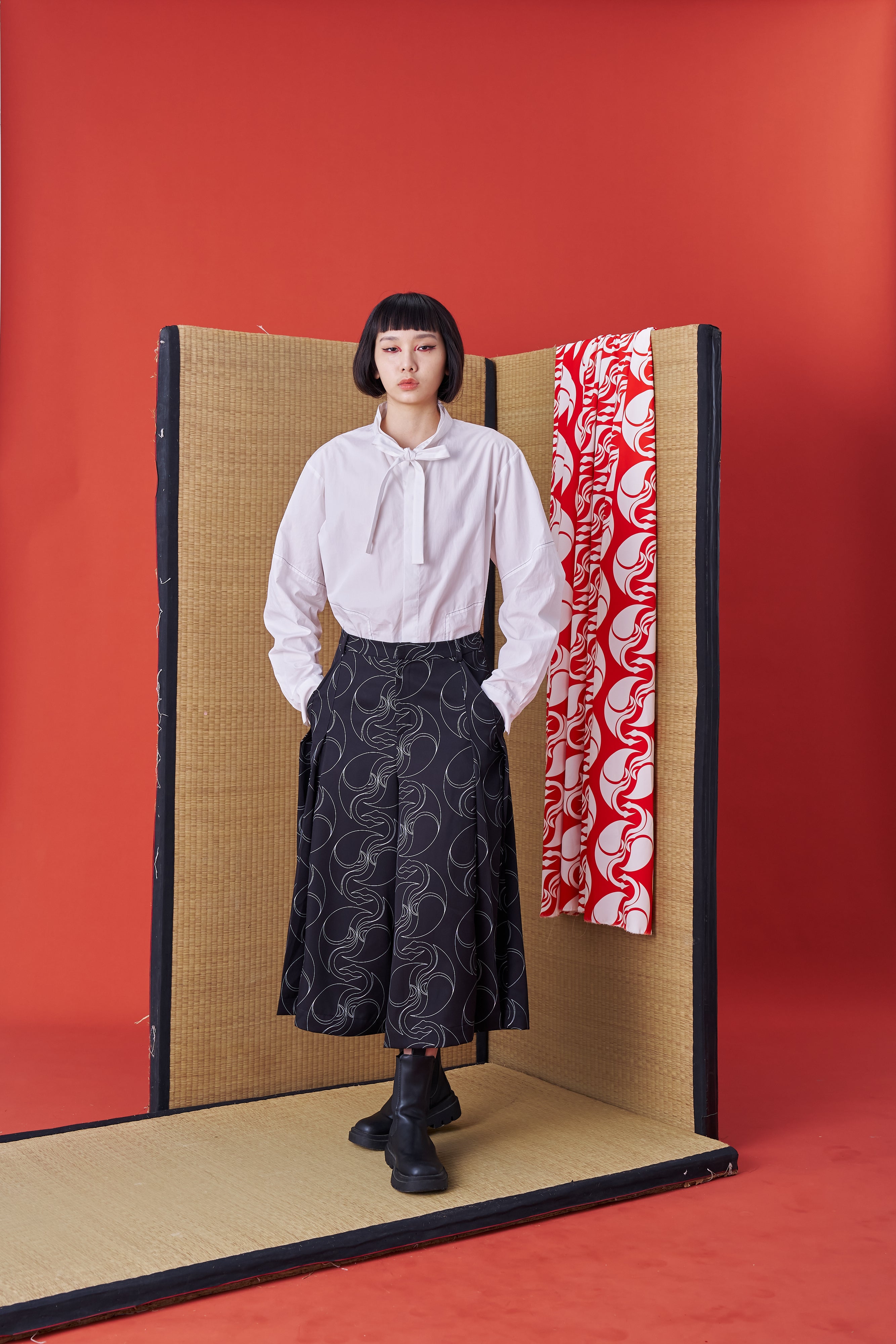 Japanese Hakama-style Deconstructed Wide Shorts - Studio183