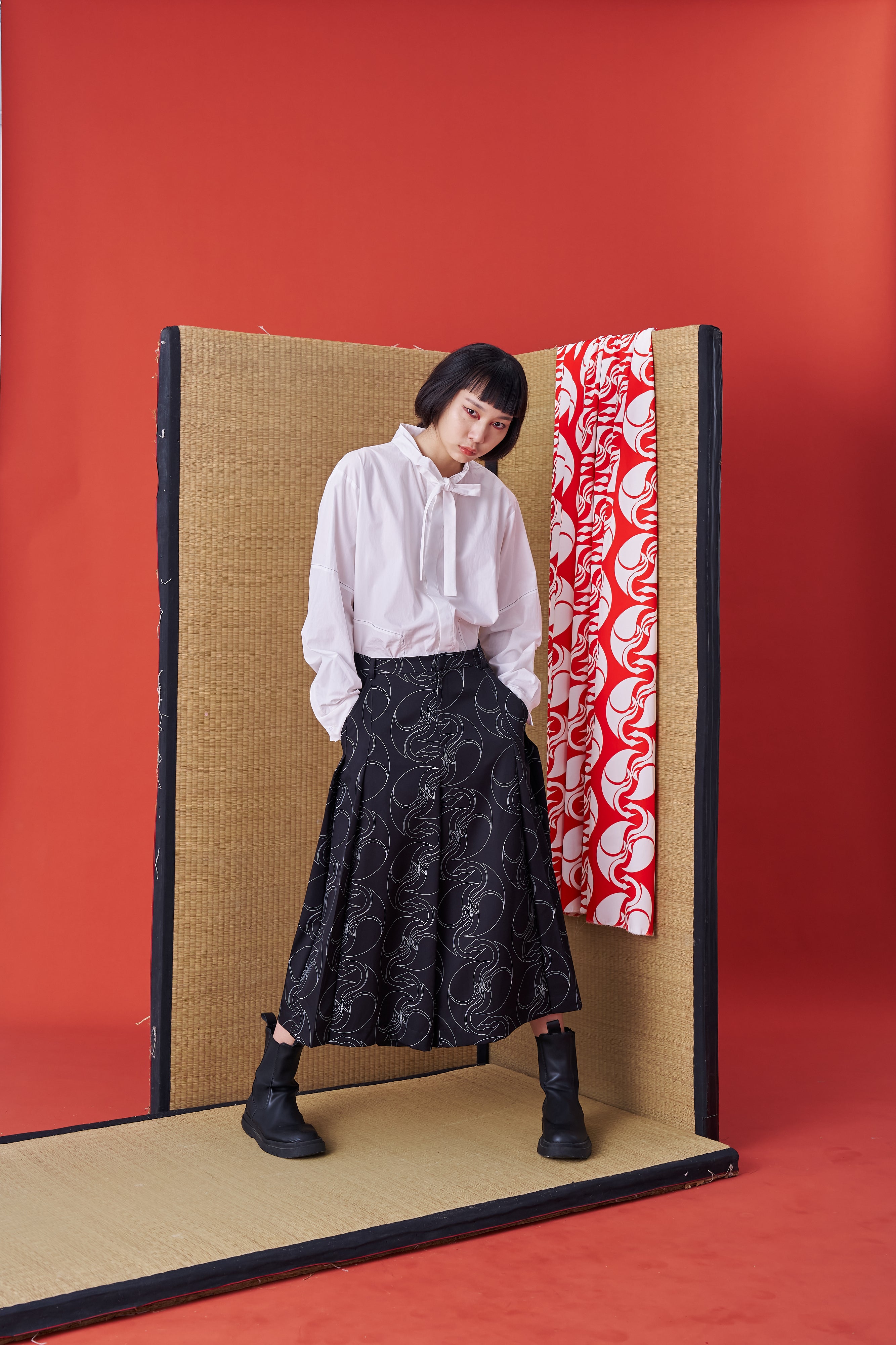 Japanese Hakama-style Deconstructed Wide Shorts - Studio183