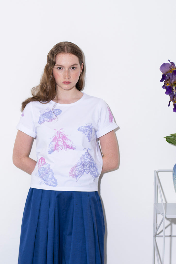 T-Shirt Moths White