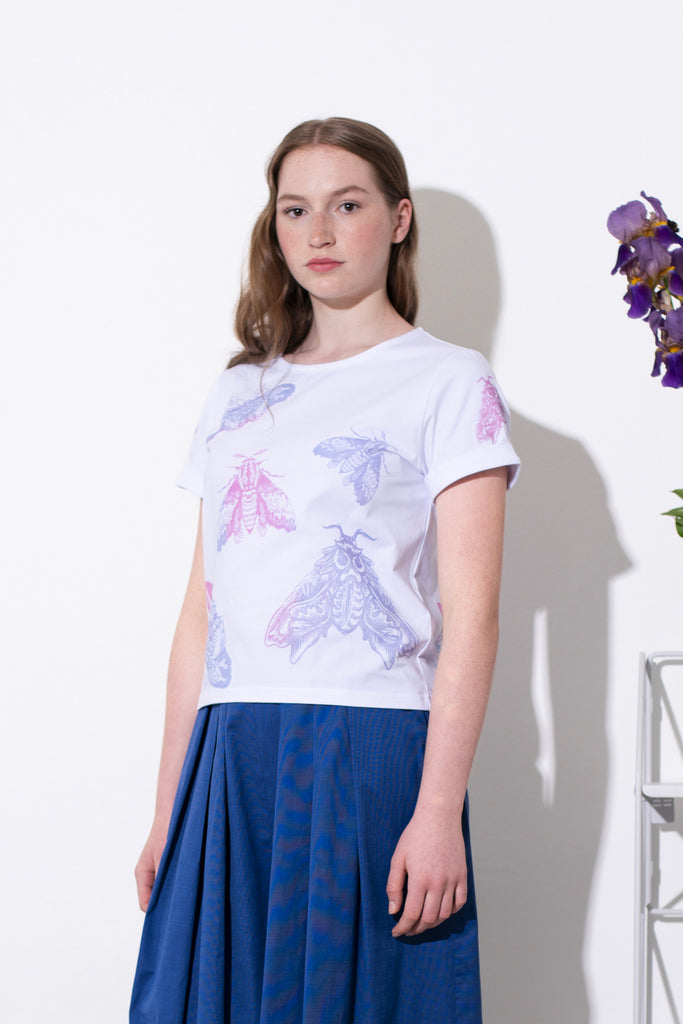 T-Shirt Moths White