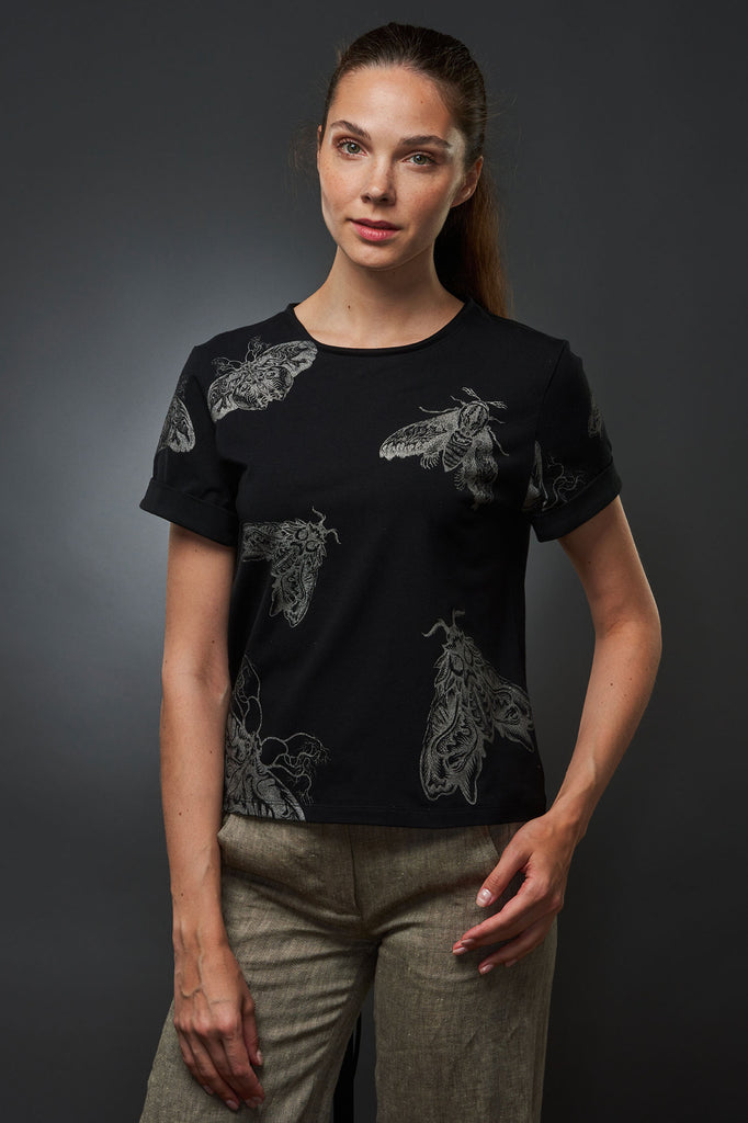 T-Shirt Moths Black