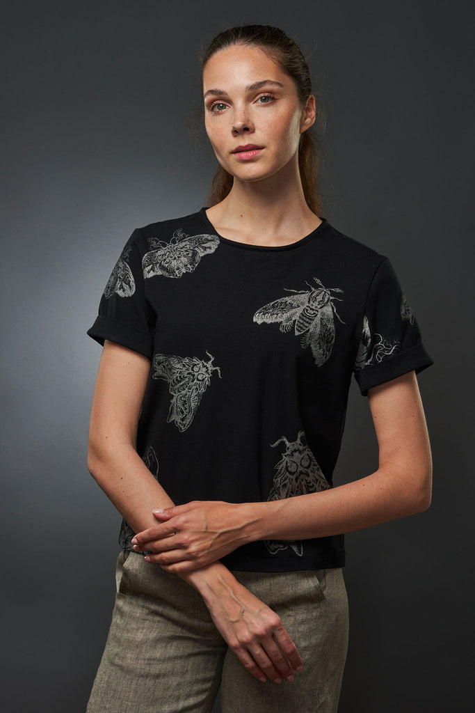 T-Shirt Moths Black
