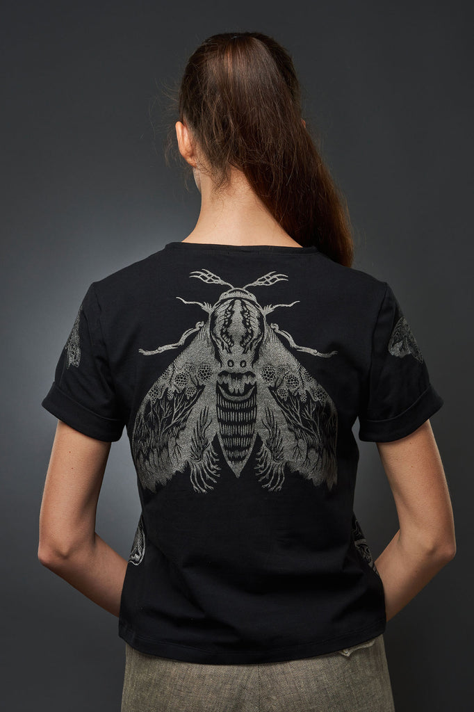 T-Shirt Moths Black