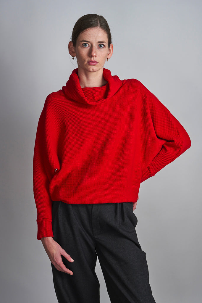 3D sweatshirt turtleneck