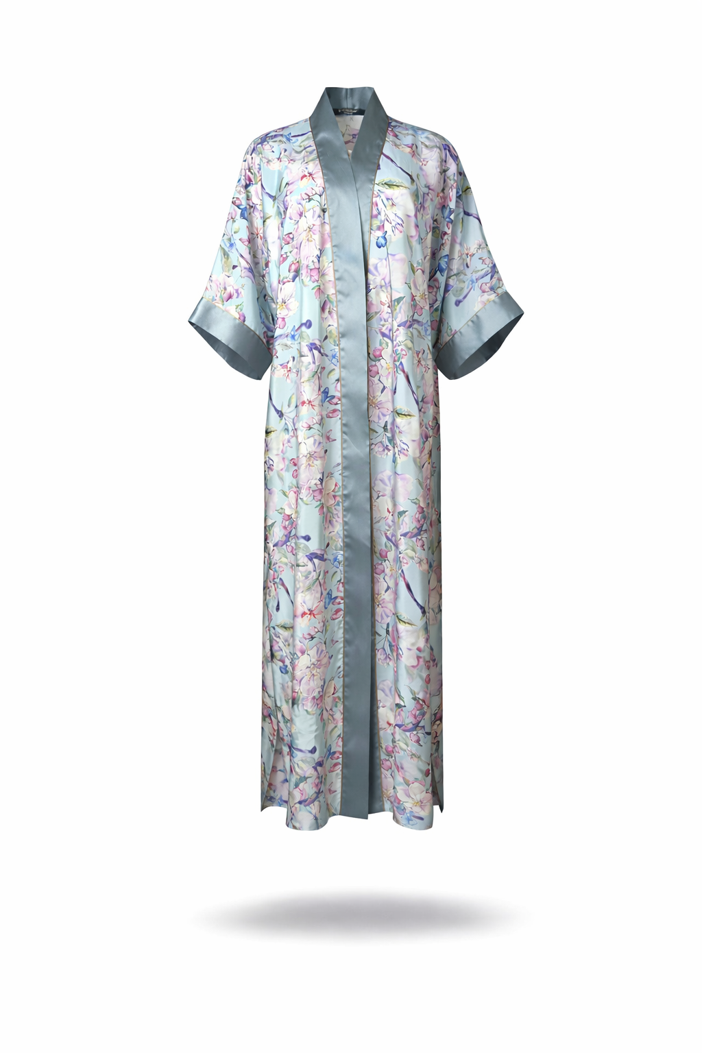 Blauer Sakura-Kimono