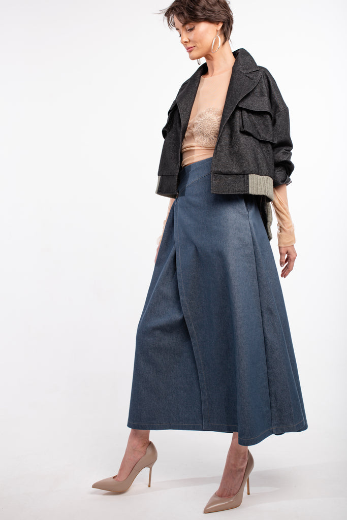 "ROCK" Denim skirt