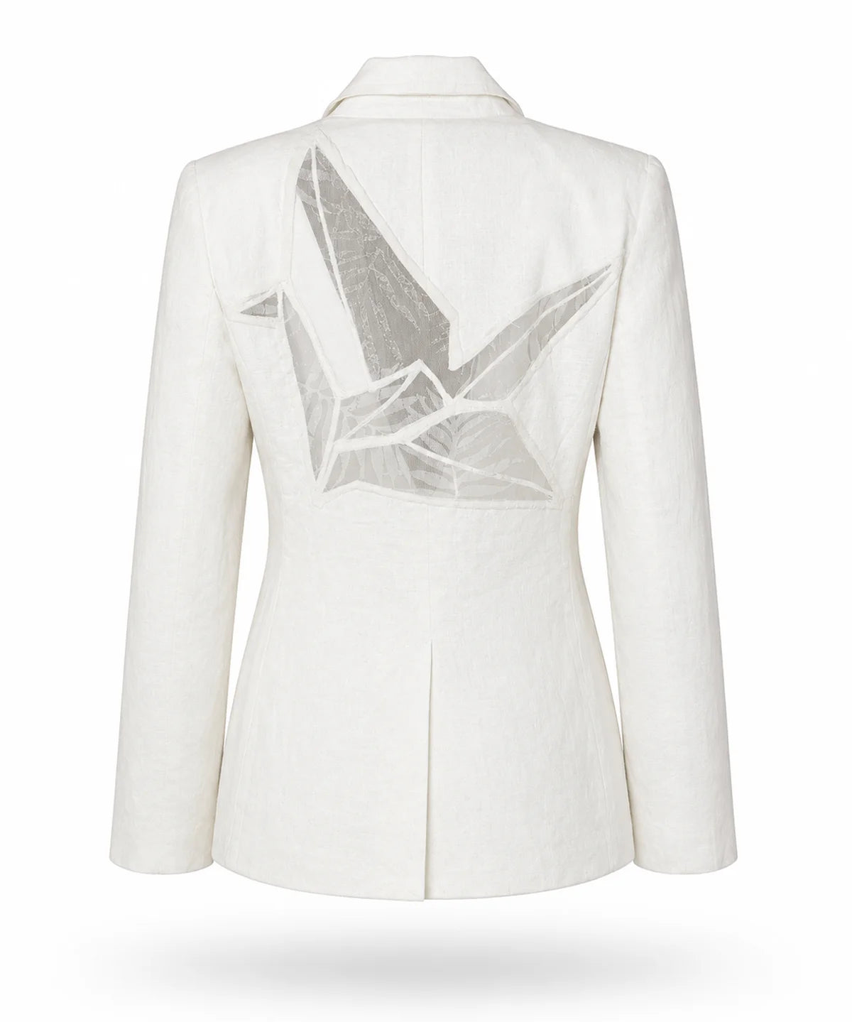 Weißer Origami-Blazer