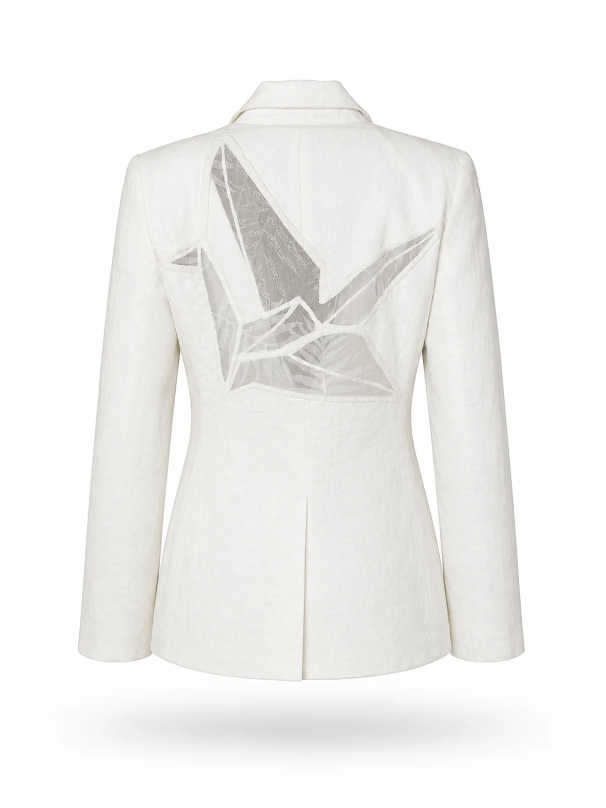 White Origami Blazer