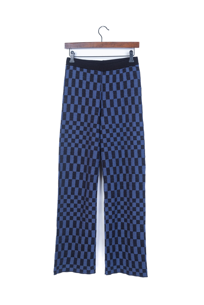 Black&Blue Checkered Pants