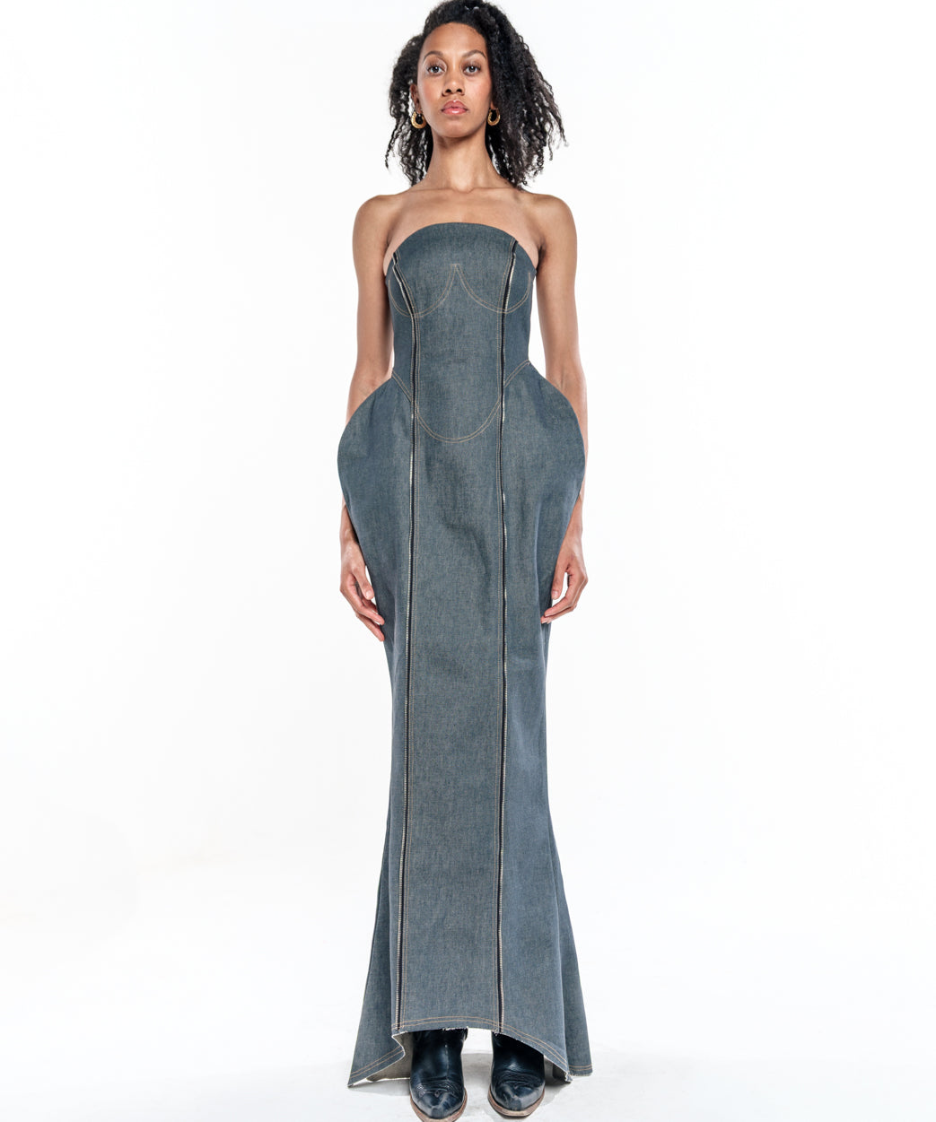 Denim Long Dress - Studio183