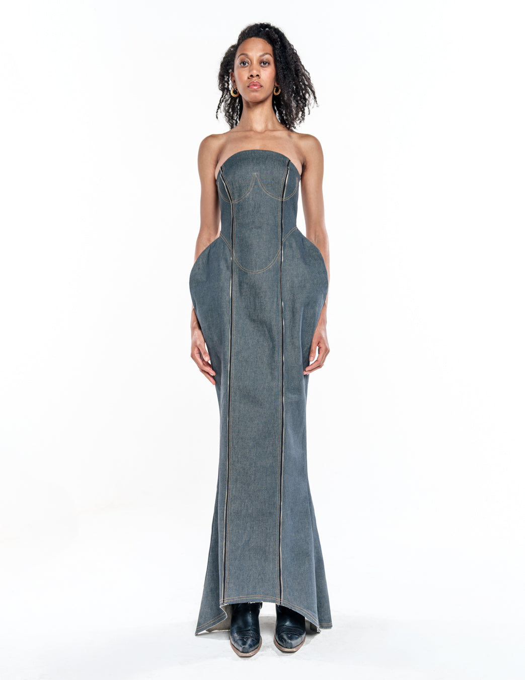 Denim Long Dress - Studio183