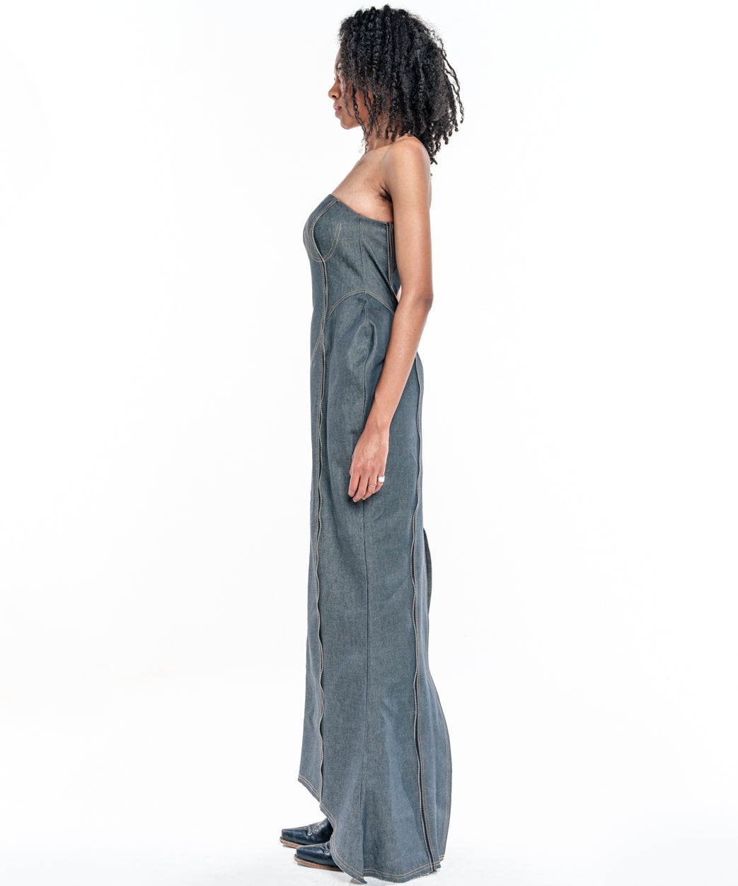 Denim Long Dress - Studio183