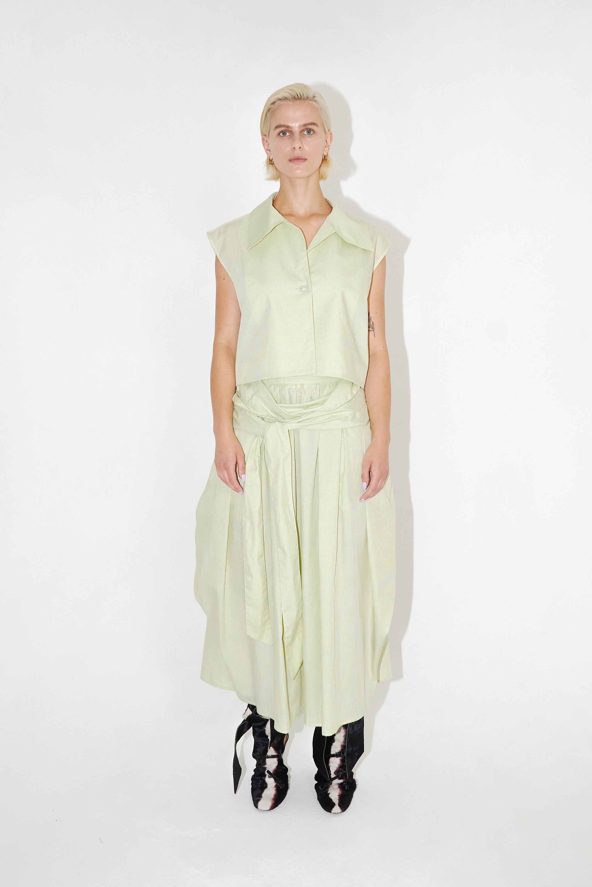 Lime Cordial Midi Skirt - Studio183