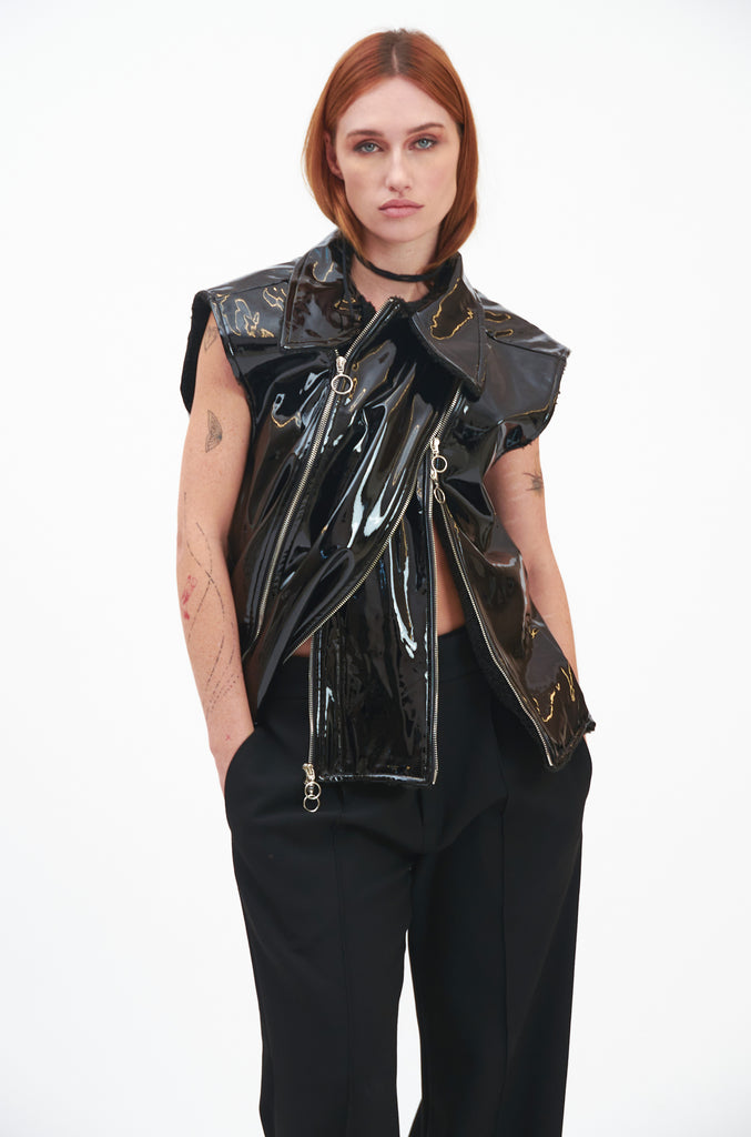 Halo Leather Gilet - Studio183