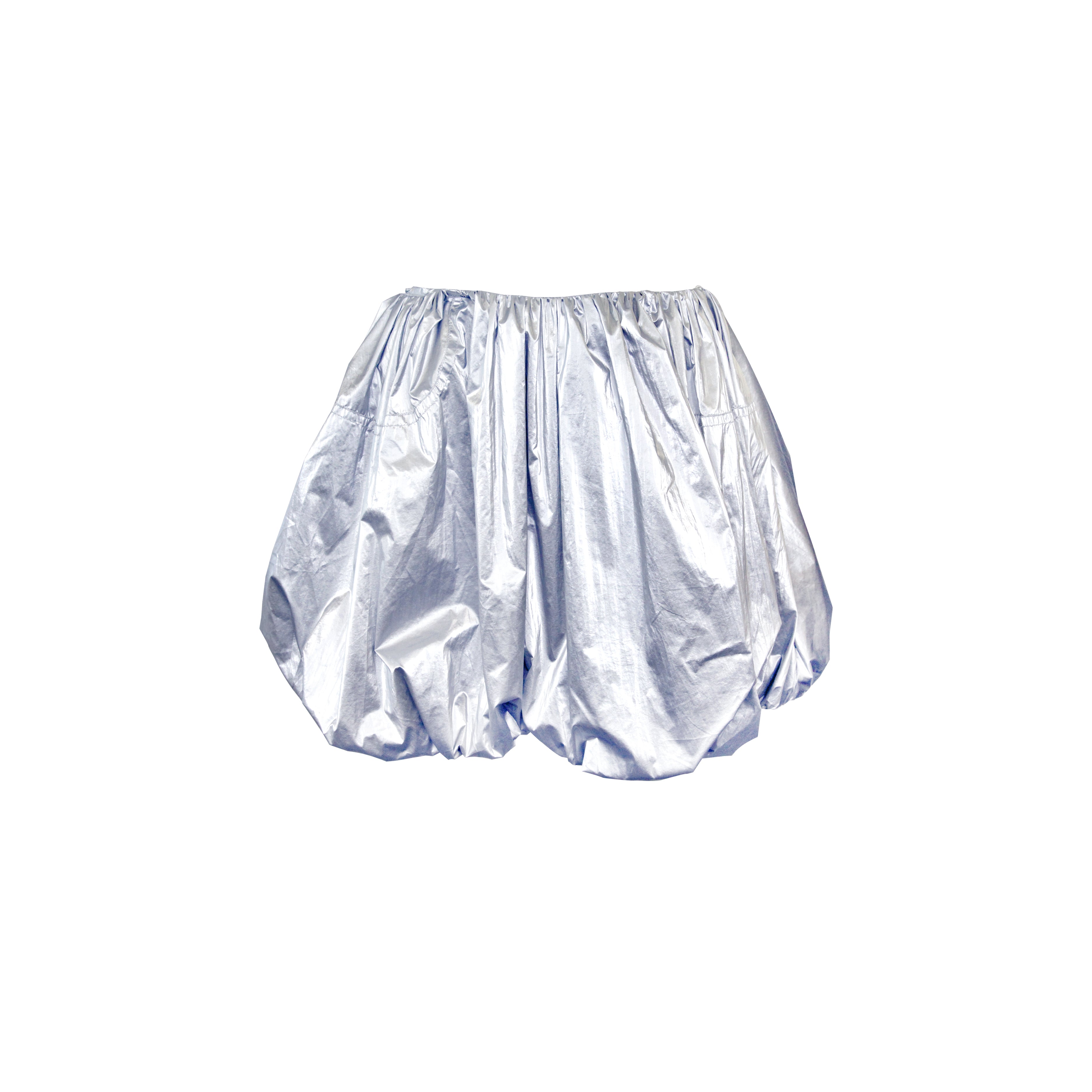 Pearlescent Grey Bubble Skirt - Studio183