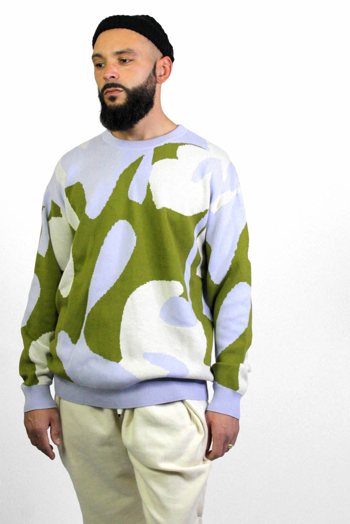 Green Drip Phantasy Sweater - Studio183