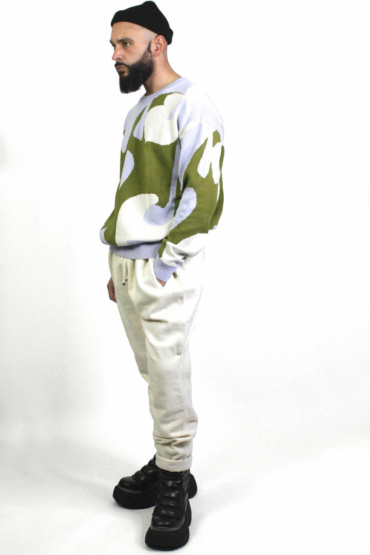 Green Drip Phantasy Sweater - Studio183