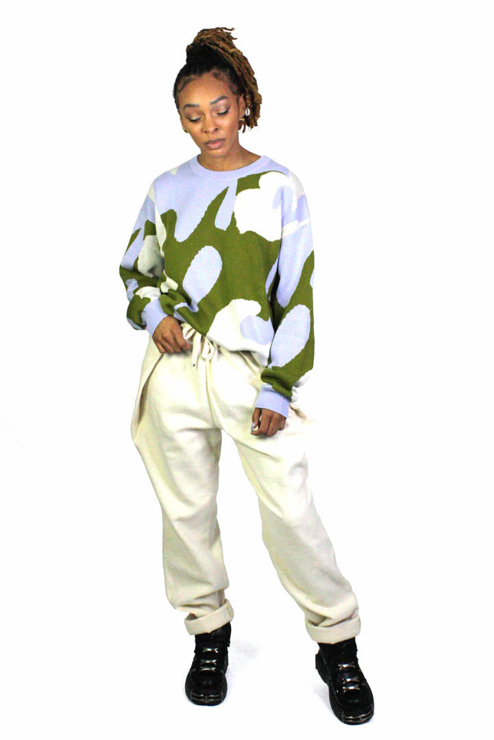 Green Drip Phantasy Sweater - Studio183