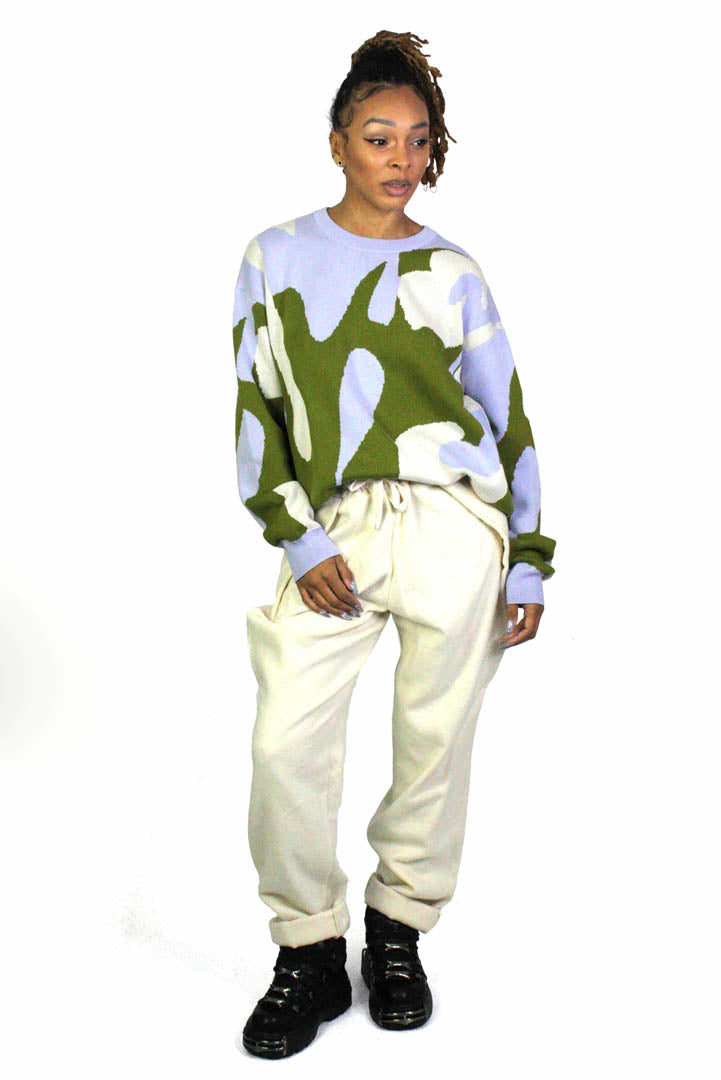Green Drip Phantasy Sweater - Studio183
