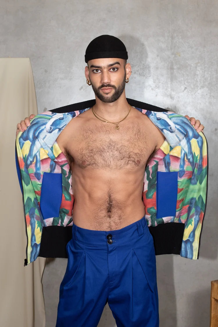 Reversible Oversized Bomber Jacket Franz Marc