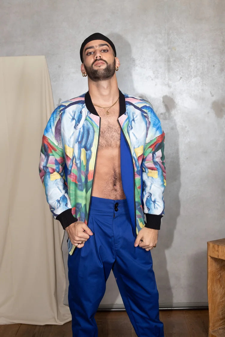Reversible Oversized Bomber Jacket Franz Marc