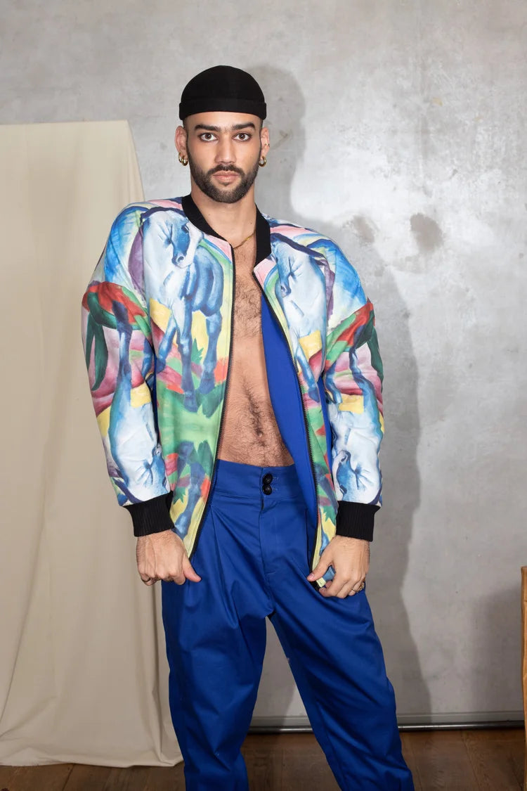 Reversible Oversized Bomber Jacket Franz Marc
