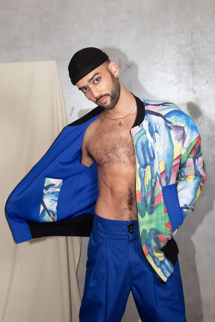 Reversible Oversized Bomber Jacket Franz Marc