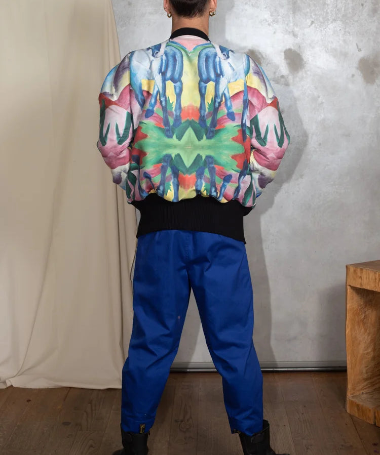 Reversible Oversized Bomber Jacket Franz Marc