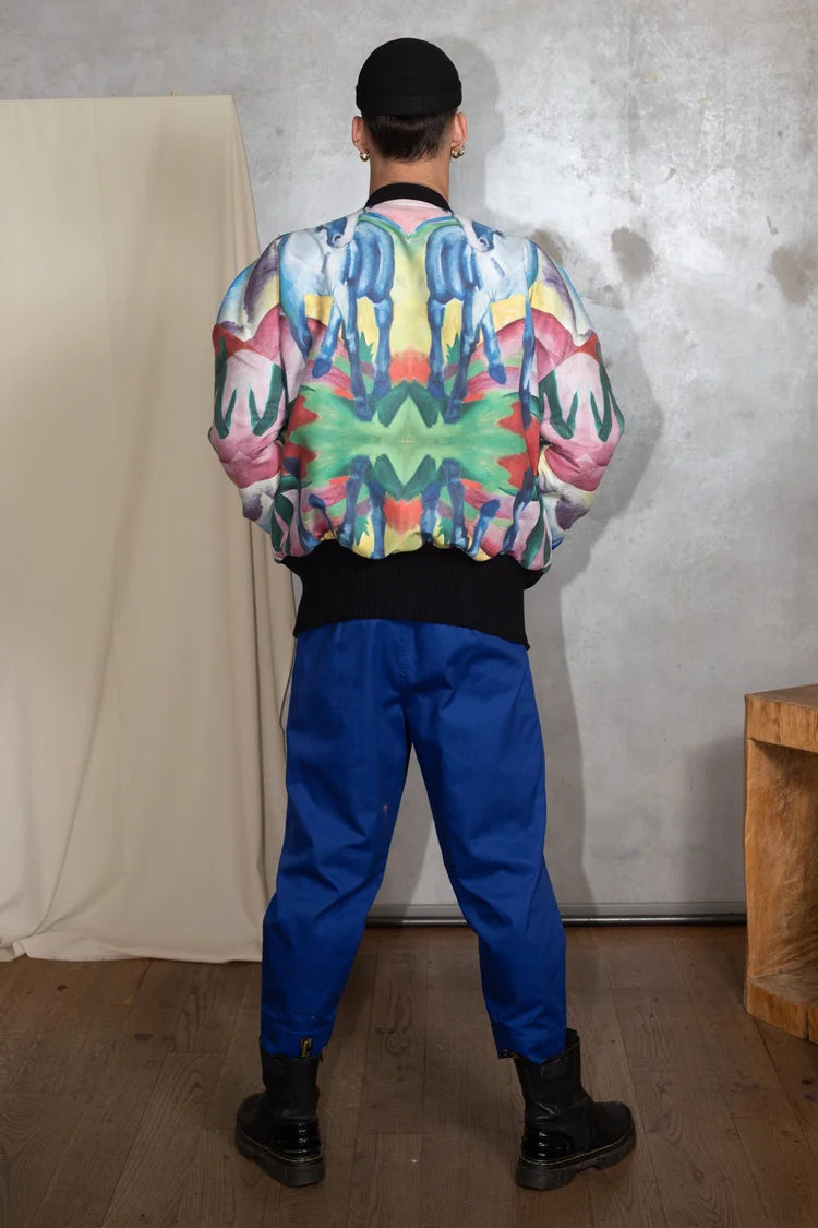 Reversible Oversized Bomber Jacket Franz Marc
