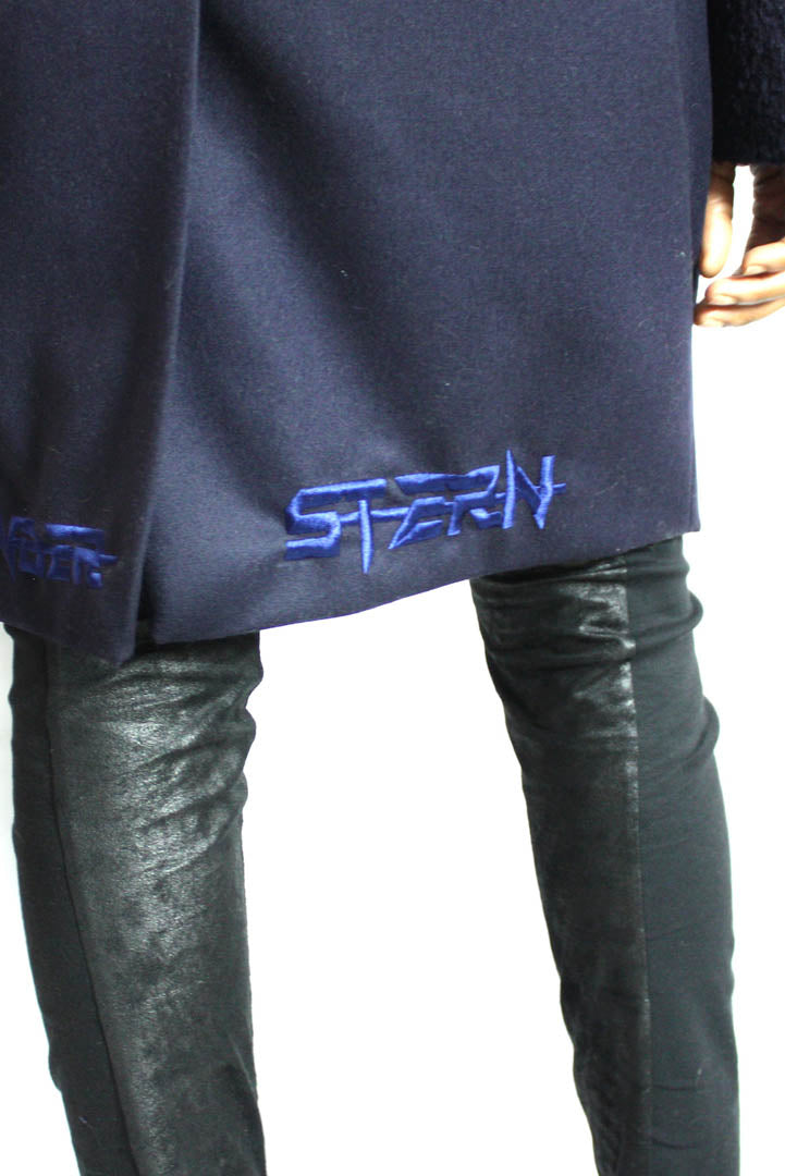 Blue Cocoon Coat - Studio183