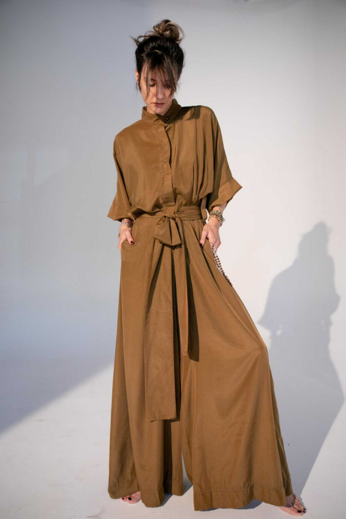 LOO JUMPSUIT (GOLDEN OLIVE)