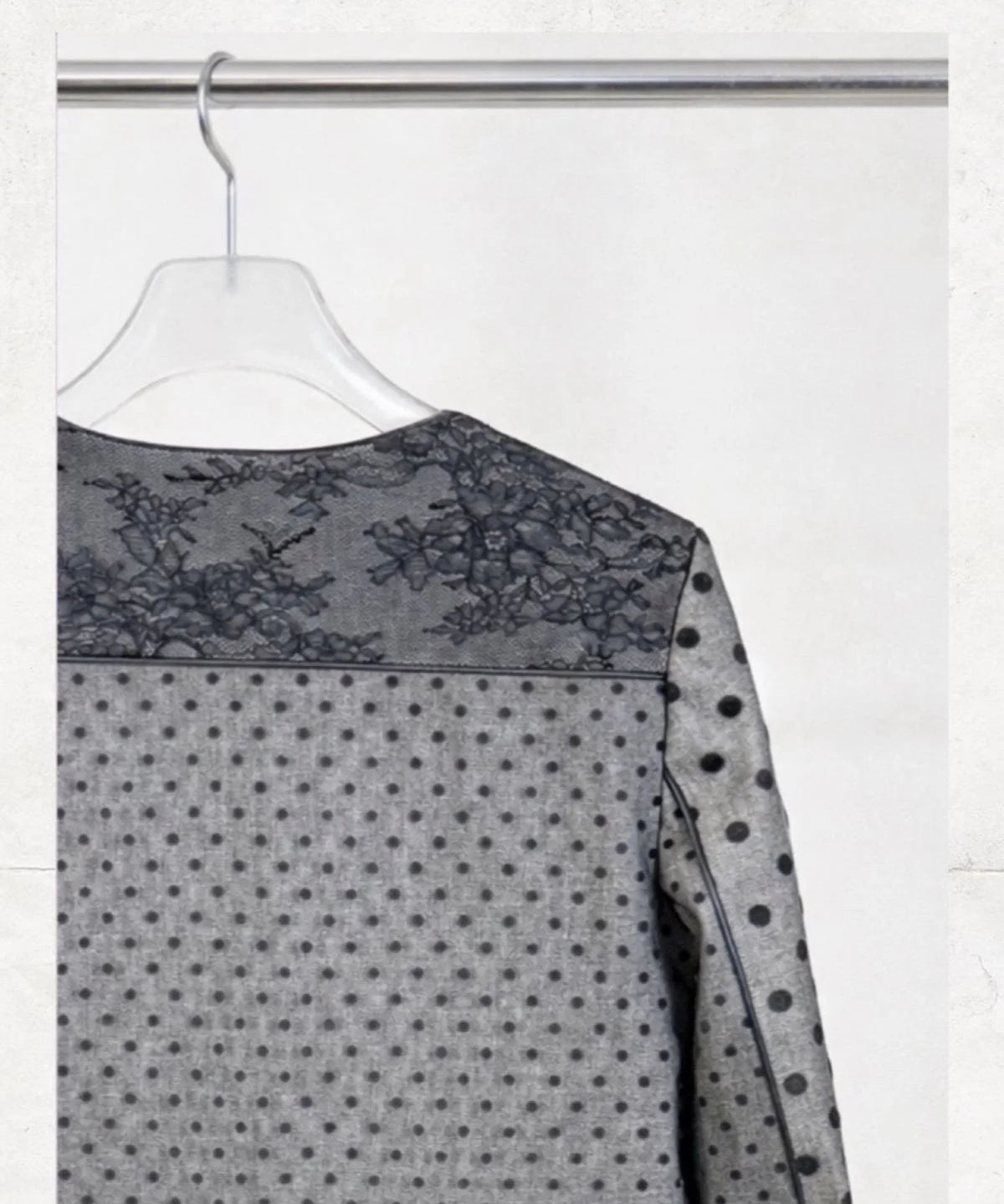 Handcrafted Lace Applique and Tulle Coated Denim Jacket - Studio183