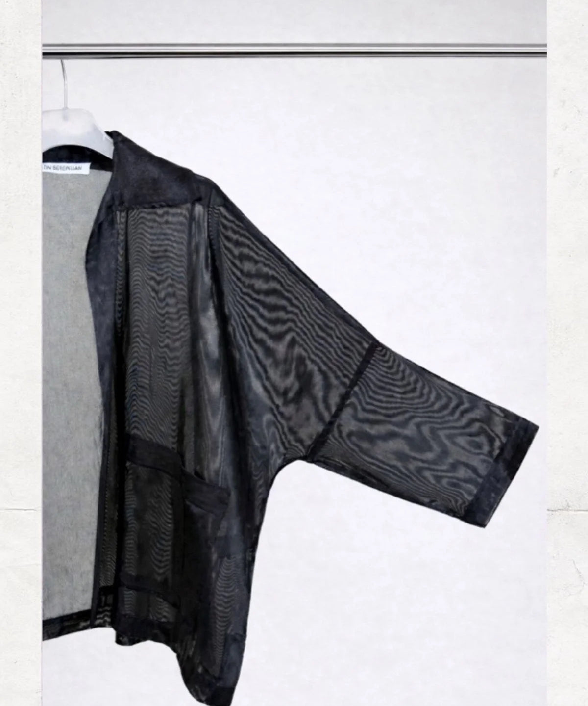 Over Size and Pocketed Metallic Fabric Jacket - Studio183