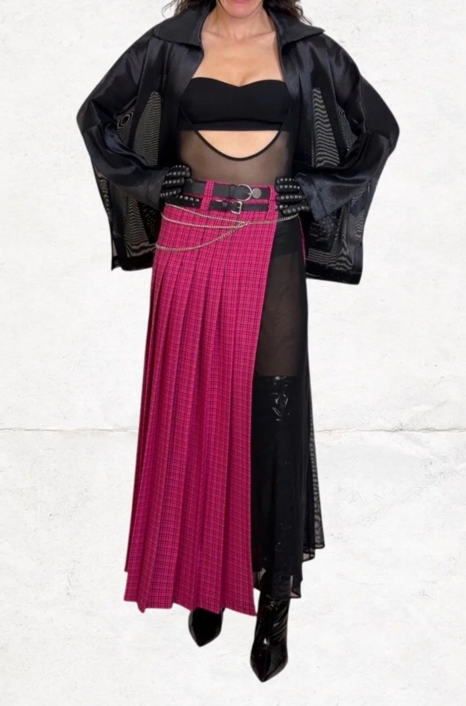 Pleated Kilt Skirt