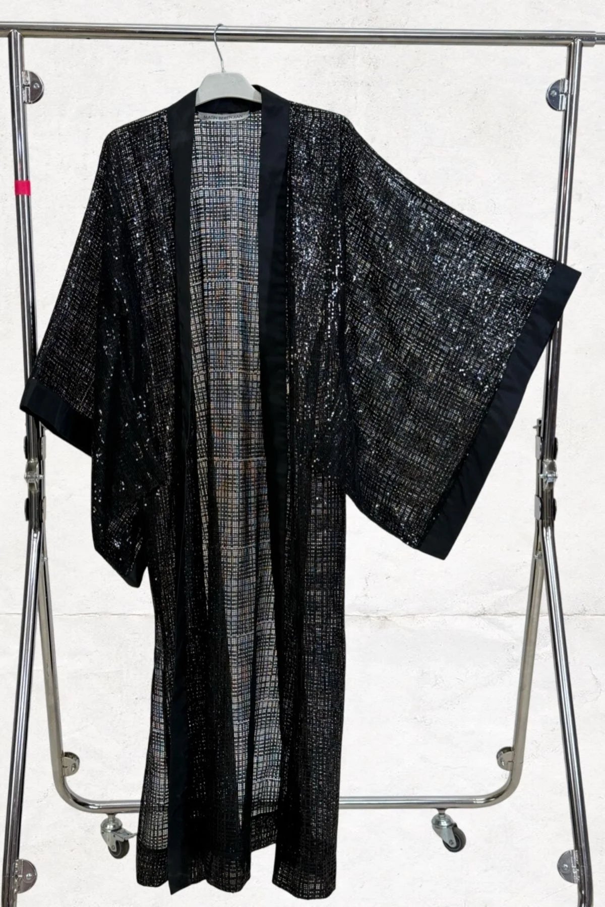 Taffeta Detailed Sequin Kimono - Studio183