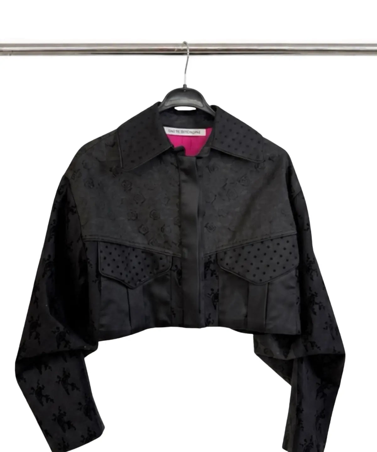 Brocade And Jacquard Mixed Jacket With Tulle Detail - Studio183